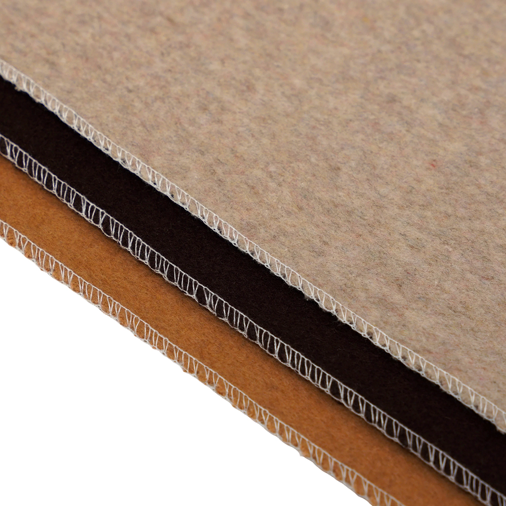 50% vuna, 40% poliester, 10% ostala vlakna, 720G/M, boja paste graha, debela dvostrana vunena tkanina, ML-0124-4382-1