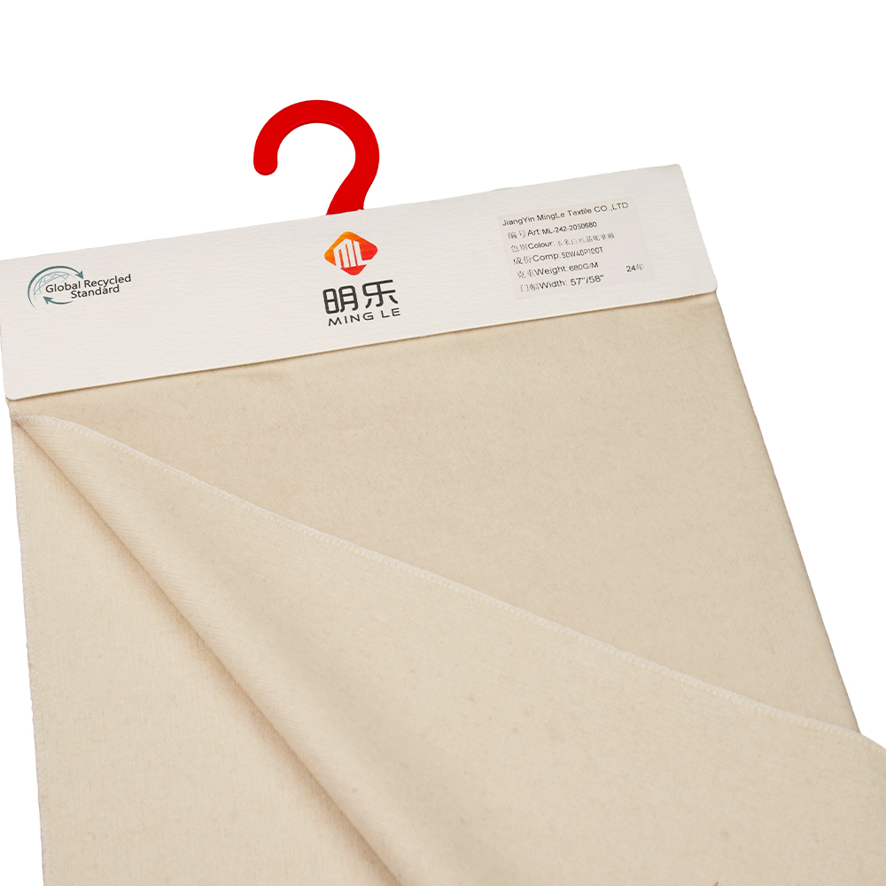 50% vuna, 40% poliester, 10% ostala vlakna, 680G/M, bež, jednostrani premaz od kristalne vune, ML-242-2050680