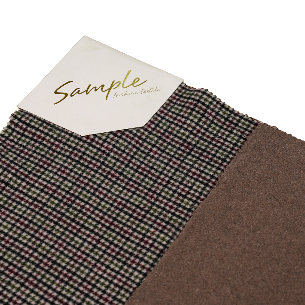 20% vuna, 70% poliester, 10% ostala vlakna, 800G/M, provjera boja, dvostrana baršunasta tkanina, ML-4400-3