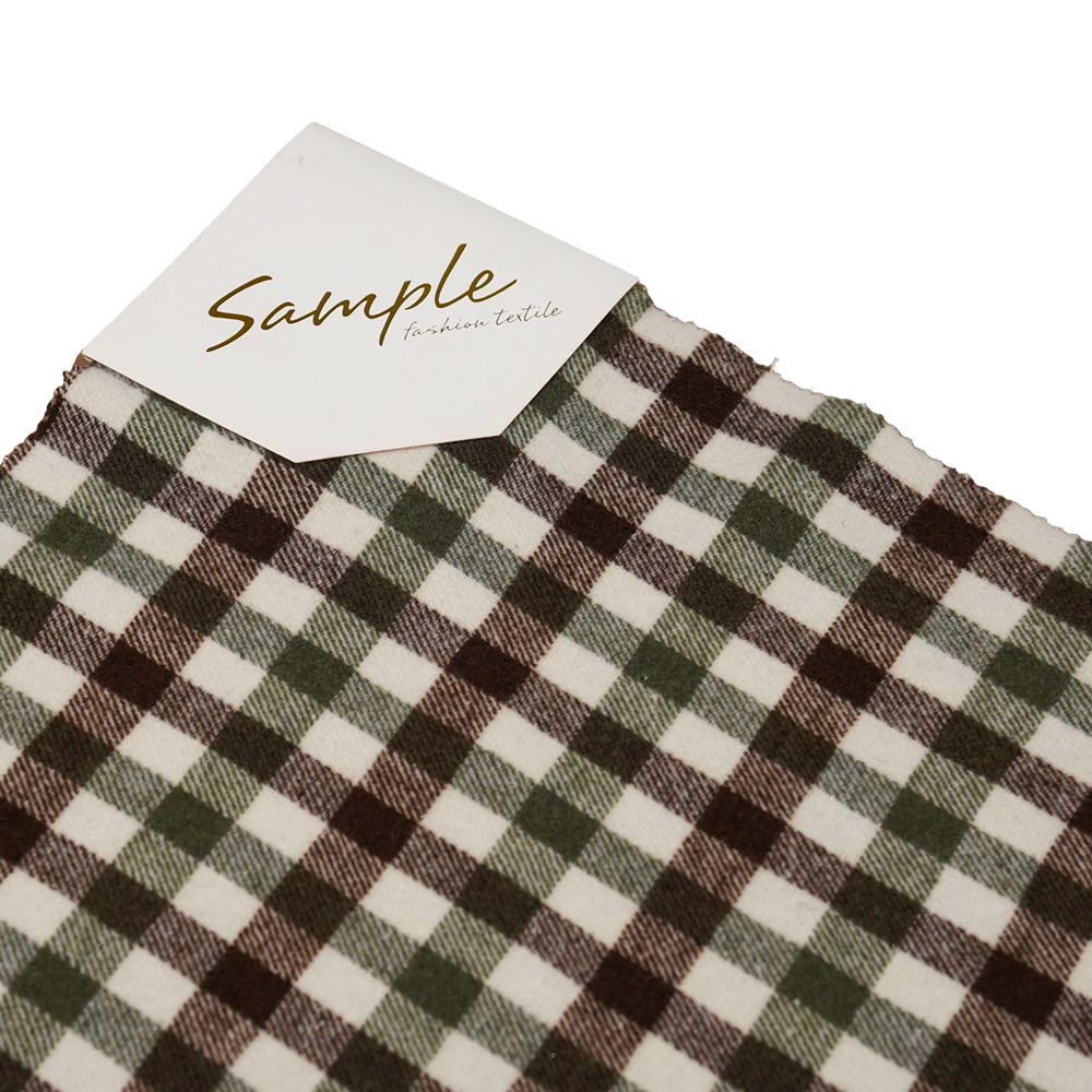 100% ostalo, 410G/M zelena, smeđa i bijela, pređa od tvida, ML-701234