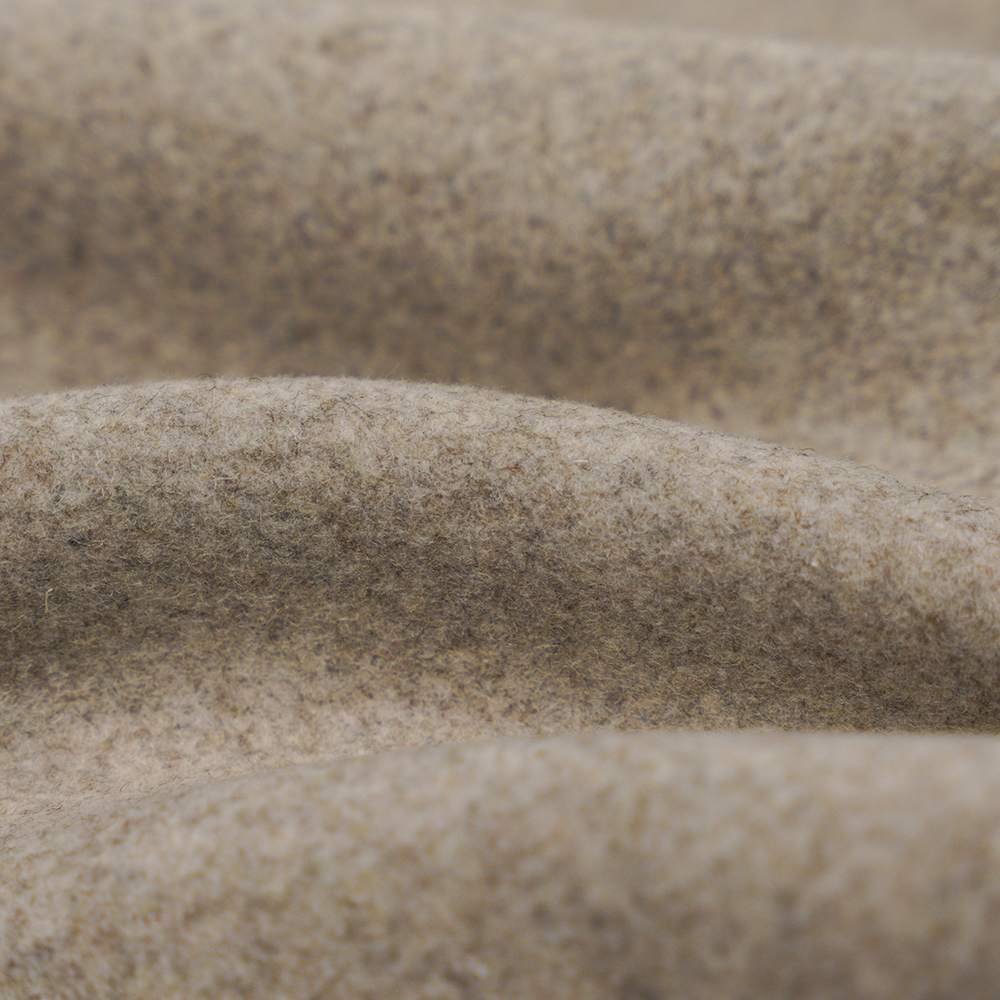 50% vuna, 40% poliester, 10% ostala vlakna, 770G/M, pasta prirodnog svijetlog graha, keper melton tkanina, ML-0124-4425