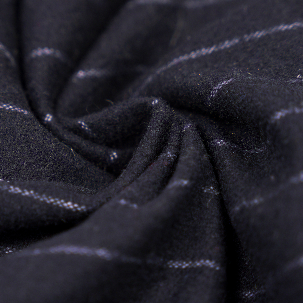 53% vuna, 47% poliester, 350G/M, Zhiqing + bijela, okomito prugasta flanelska tkanina, ML-317245X-2