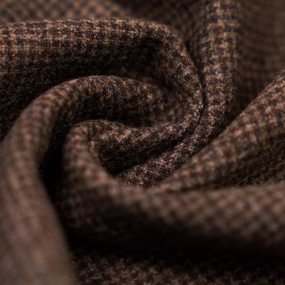 60% vuna, 30% poliester, 10% ostala vlakna, 300G/M, miješana kava + pasta od crvenog zrna prosa, flanelska tkanina, ML-S06-050