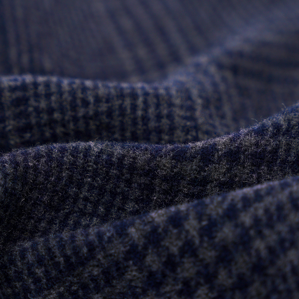 55% vuna, 45% ostalo,r 645G/M, tamnoplava, baršunasta tkanina s dva lica, ML-3010305-1