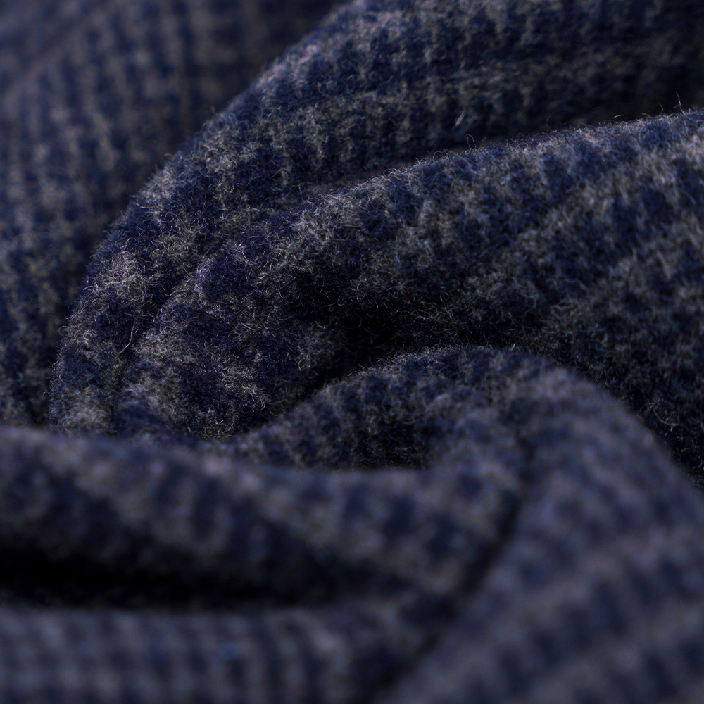 55% vuna, 45% ostalo,r 645G/M, tamnoplava, baršunasta tkanina s dva lica, ML-3010305-1